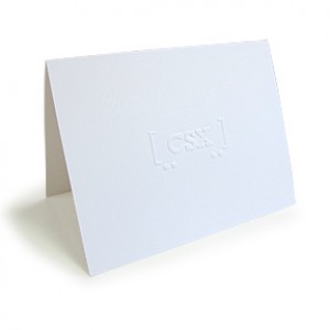 Embossed Note Cards